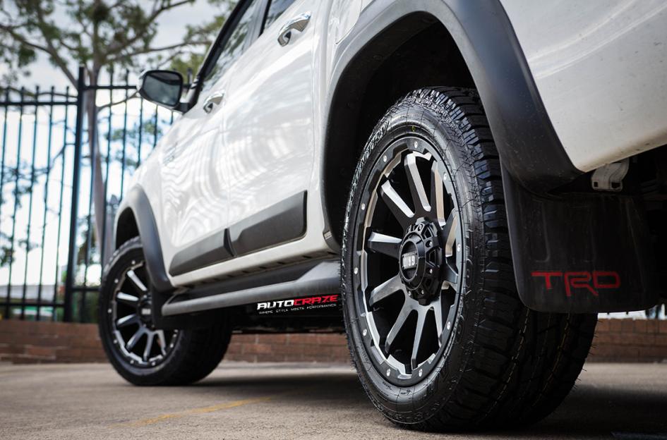 TOYOTA HILUX N80 4WD GRID GD05 MATTE BLACK MILLED ACCENTS